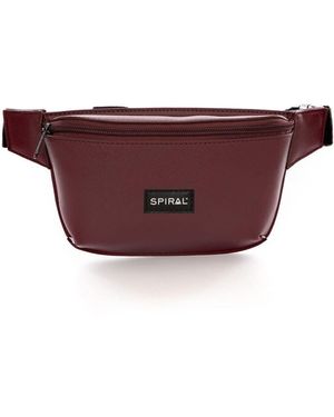 Spiral Accessories Chelsea Crescent Shape Fanny Pack With Tone Hardware - Purple