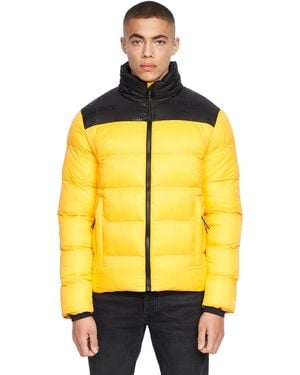 Duck and Cover Synflax Puffer Jacket - Yellow