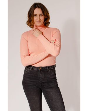 Secret Label Ribbed Roll Neck Jumper - Black