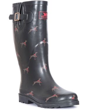 Trespass Ladies Samira Printed Wellington Boots - Grey