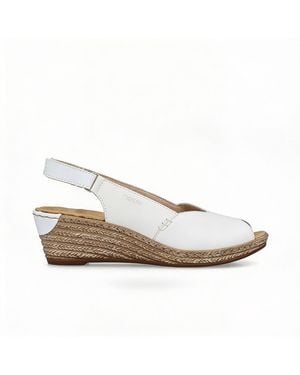 Rieker 62462-80 Slingback Sandals - White