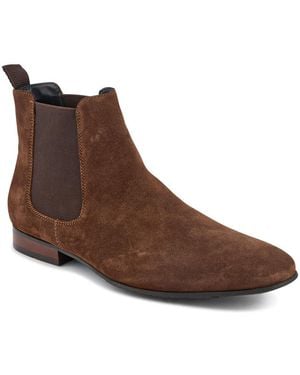 Jones Bootmaker Leather Pointed-Toe Chelsea Boots - Brown
