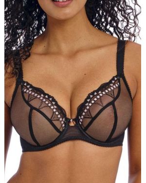 Freya Loveland Sheer Plunge Bra - Black