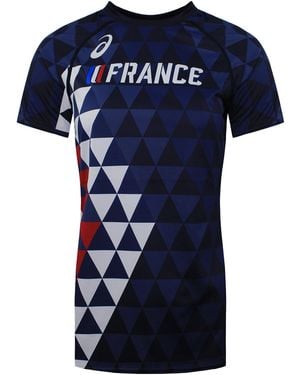 Asics France Logo T-Shirt - Blue