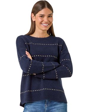 Roman Sparkly Detail Knit Jumper - Blue