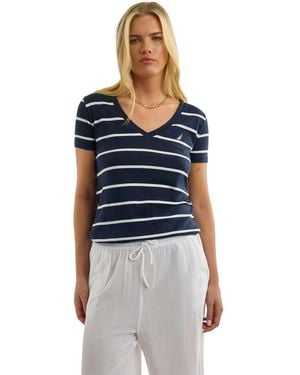 Nautica Ladies Hosta T-Shirt (Dark) - Blue