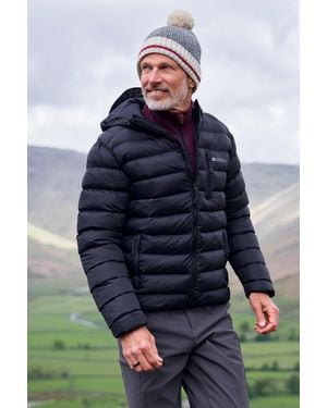 Mountain Warehouse 'Link' Padded Jacket Water Resistant Warm Everyday Coat - Blue