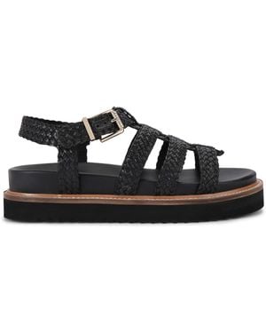 Carvela Kurt Geiger Leather Fortuna Weave Sandal Sandals - Black