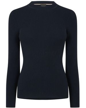 BOSS Febisan Knitted Tops - Blue