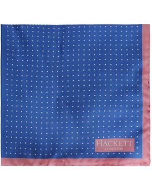 Hackett Printed Quad Hank Handkerchiefs - Blue