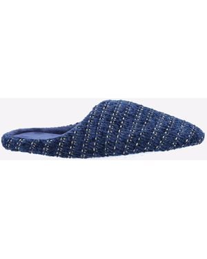 Divaz Juniper Knitted Mule Slipper - Blue