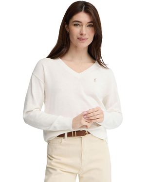 POLO CLUB V-Neck Jumper Pullover18 - White