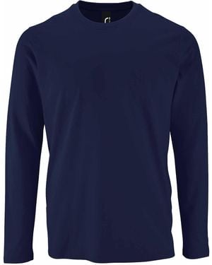 Sol's Imperial Long Sleeve T-Shirt (French) - Blue