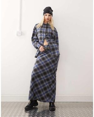 Collusion Slip Maxi Skirt - Grey