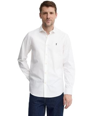 POLO CLUB Long Sleeve Slim Fit Shirt Shirt-L-S22 - White
