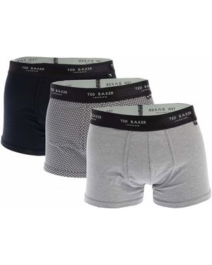 Ted Baker Boxershort (pakket Van 3) (marine/grijs)
