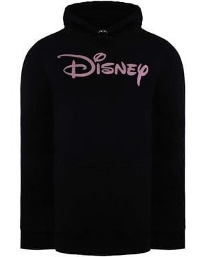 Disney Plain Logo Hoodie Cotton - Black