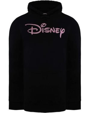 Disney Plain Logo Hoodie Cotton - Black