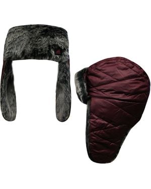 adidas Climacool Burgundy Ushanka Ski Hat - Black