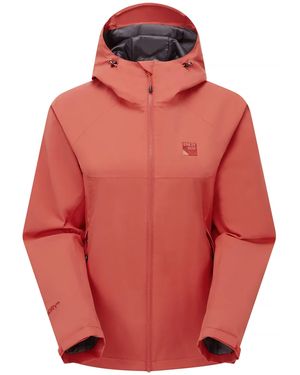 Sprayway Ladies Lightweight Waterproof Hooded Hiking Rain With Zip Shell Jacket Coat - Red