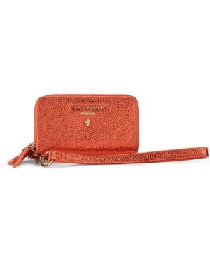 Kurt Geiger Leather Chiswick Sm 2 Zip Wallet - Red