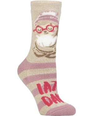 Heat Holders Ladies Cosy Novelty Socks - Pink