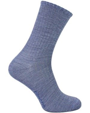Comodo Ladies Alpaca Merino Wool Hiking Socks - Blue