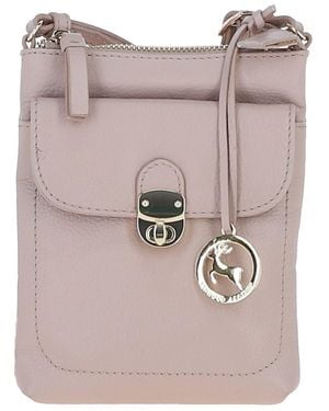 Ashwood Leather Real Crossbody Bag - Pink