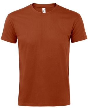 Sol's Imperial Heavyweight Short Sleeve T-Shirt (Terracotta) - Brown