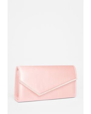 Quiz Diamante Clutch - Pink