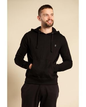 French Connection Cotton Blend Hoody - Black