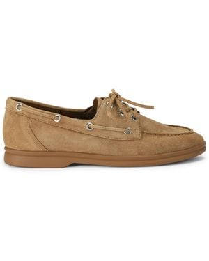 Steve Madden Suede Ports Loafers - Brown