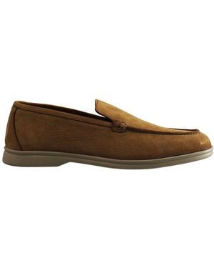 Hackett Hr Mocassin Shoes Leather - Brown