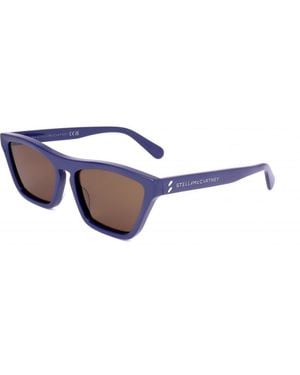 Stella McCartney 55Mm Shiny Sunglasses Sc40060I-90E-55 - Blue