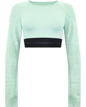 GYMSHARK Vision Training Crop Top Nylon - Green