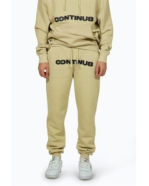 Hype Boxy Fit Lettering Joggers - Yellow