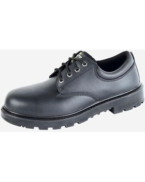 Grafters Contractor Leather Safety Shoe - Blue