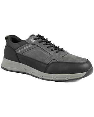 Jones Bootmaker Wide Fit Rugged Lace Up Trainers - Black