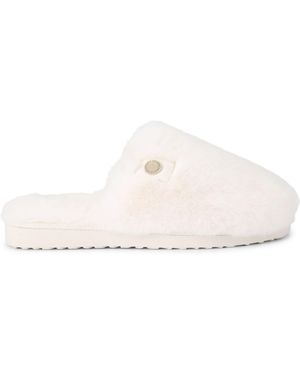 Carvela Kurt Geiger Jackpot Fur Slippers - Natural
