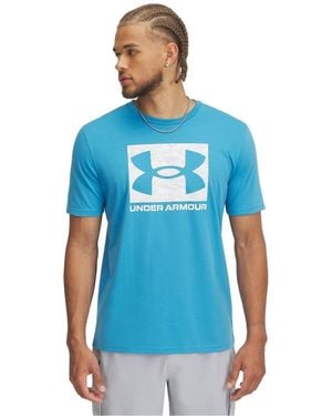 Under Armour Abc Camo Boxed Logo Short Sleeve - Blue