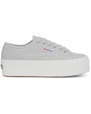 Superga Ladies 2790 Linea Up Down Trainers /Avorio) - White