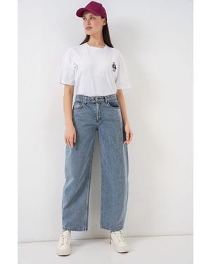 Bigdart High Waist Wide Leg Jeans - Blue