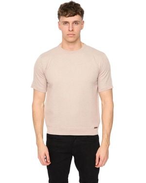Duck and Cover Marvela Knitted T-Shirt - Natural