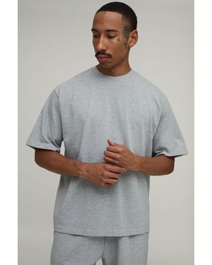 BoohooMAN Oversized Premium 280Gsm T-Shirt - Grey