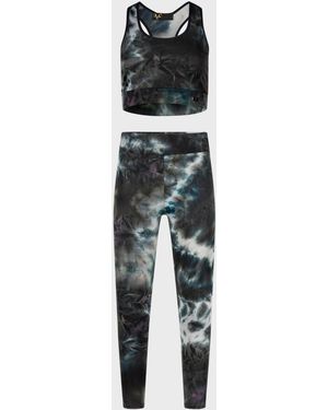 19V69 Italia by Versace Leggings And Top Demy Dark Polyamide - White