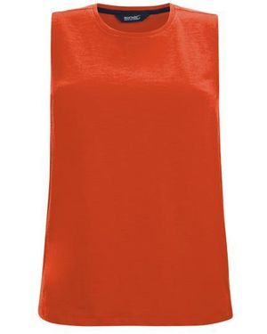 Regatta Ladies Fariene Sleeveless Top (Tangerine Tango) - Orange