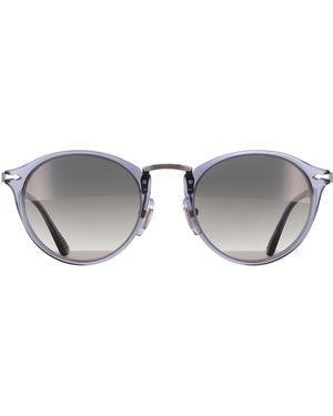 Persol Round Transparent Ocean Clear Gradient Po3166S - Grey