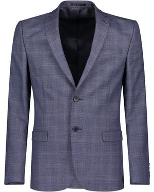 Ted Baker Chelia Airforce Check Slim Suit Jacket - Blue