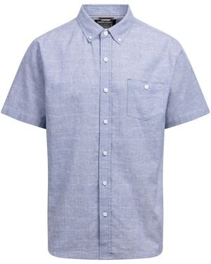 Trespass Lenard Short-Sleeved Shirt Haze) - Blue