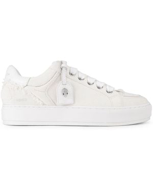Kurt Geiger Denim Southbank Tag Trainer Trainers - White